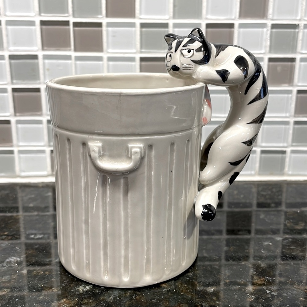 Takahashi San Francisco Tom Cat Mug Hand Painted As Is